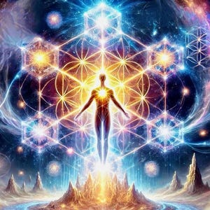 Merkaba activation to facilitate spiritual awakening and multidimensional awareness + digital charged Artwork!