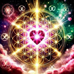 Vibrational Frequency Charged Digital Artwork for Love & Beauty. Alignment with Devine Feminine Energy. Ideal Partner Attraction.