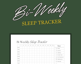 Sleep Tracker Journal Page for Planner to Track Sleep and Identify Associations for Insomnia Narcolepsy Parasomnias and More to Log Sleep