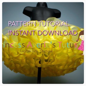 DIY Princess tutu tutorial pattern INSTANT Download PDF diy guide ebook adult tutu diy tutu ribbon trim tutu baby tutu sewn tutu toddler image 1