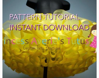 DIY Princess tutu tutorial pattern INSTANT Download PDF diy guide ebook adult tutu diy tutu ribbon trim tutu baby tutu sewn tutu toddler