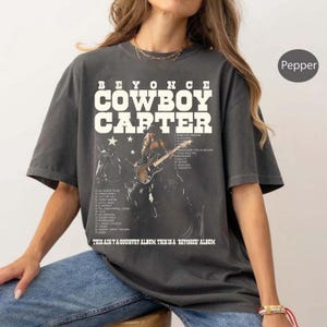 Koszulka Comfort Colors Beyonce Cowboy Carter Unisex z krótkim rękawem
