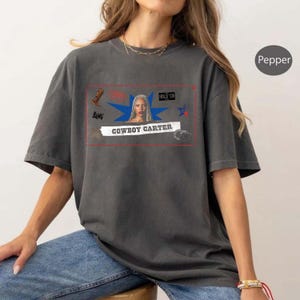 Koszulka Comfort Colors Beyonce Cowboy Carter Unisex z krótkim rękawem