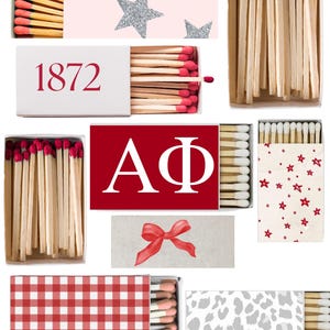 Alpha Phi Matchbox Wall Art