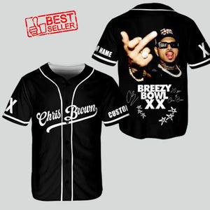 Personalized Chris Brown Jersey, Breezy Bowl XX Shirt, Chris Brown Breezy Bowl XX Baseball Jersey, Chris Brown Shirt, Breezy Bowl 2025 Tee