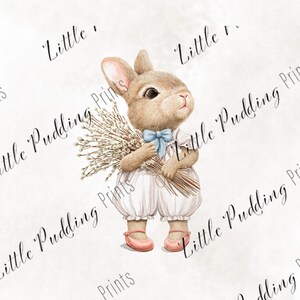 Bunny with flowers
