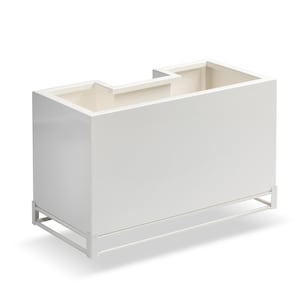 Weiße U-Pflanztöpfe für Balken – Moderne Deko für Terrasse & Carport