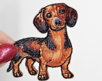 Iron on patch dachshund - dog emblem - dachshund lovers - Wiener gift - Doxie gift