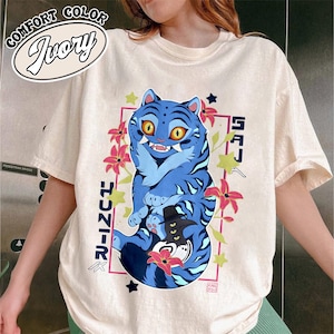 Comfort Colors® Kpop Demon Hunters Print Shirt, Kpop Huntrix Shirt, Mira, Rumi, Zoey Tee, Huntrix Tee, Gift for Huntrix fans PSNC204