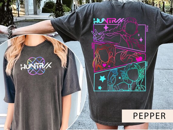 Huntrix Girls Shirt,Kpop Demon Hunters T-shirt,Vintage Huntrix Shirt,Huntrix Fan Shirt Gift,Rumi Zoey Mira Graphic Shirt,Kpop Huntrix