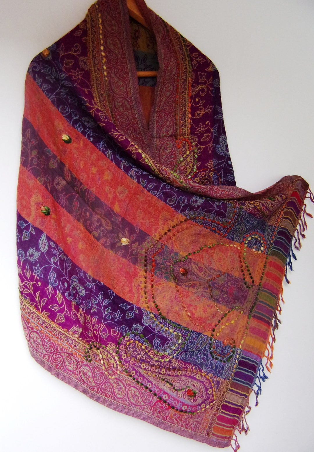 Boiled Wool Scarf, Amber main image 1