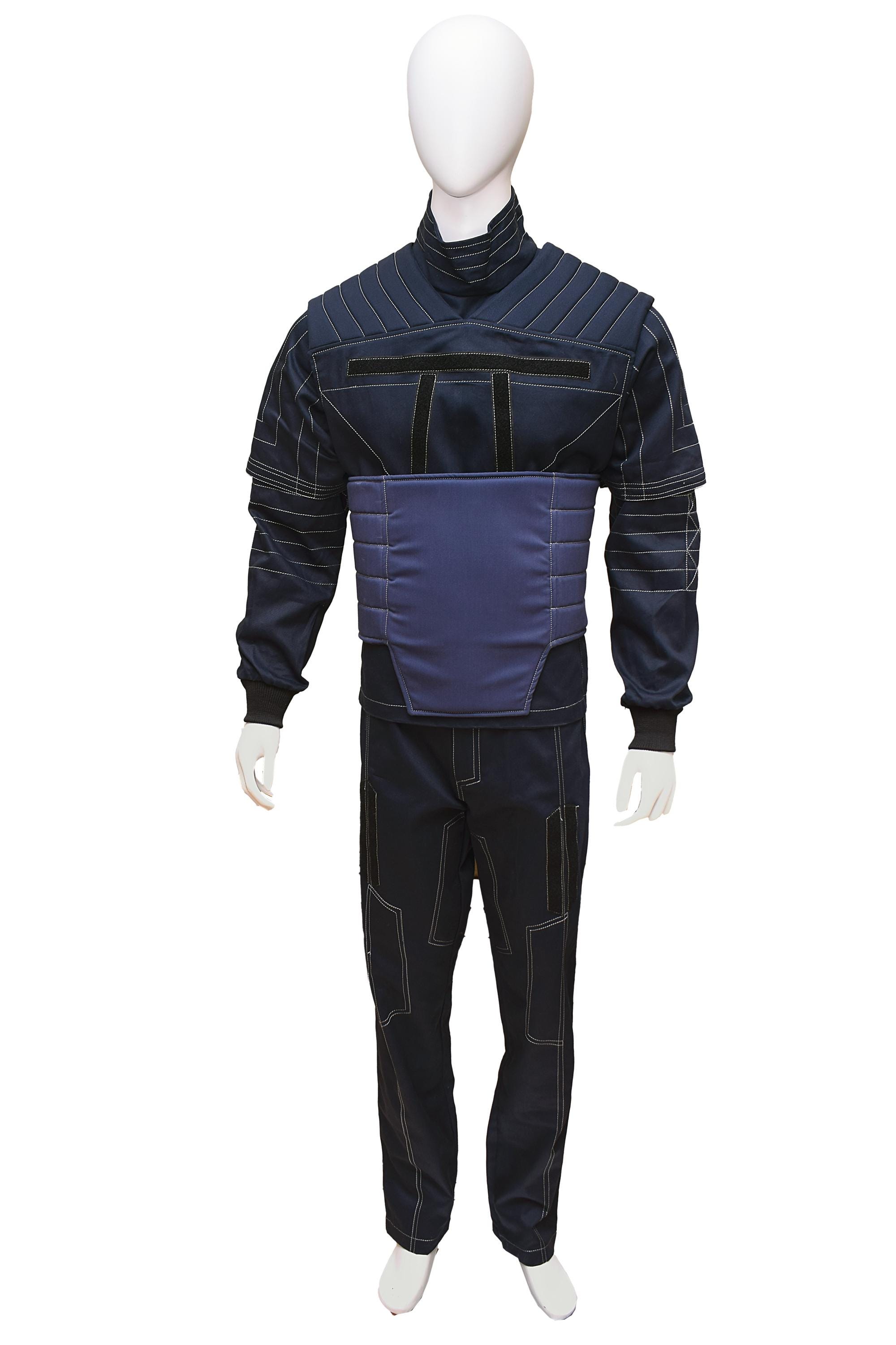 Op Star Wars geïnspireerde Din Djarin-outfit 4-delig vluchtkostuum / volledig Mandalorian Cospaly op maat gemaakt kostuum voor fans / voor Mandalorian-evenementen