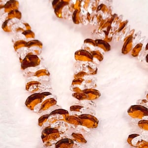 Amber Acrylic Beads – Chunky Clear Beads for Jewelry Making – 75pcs