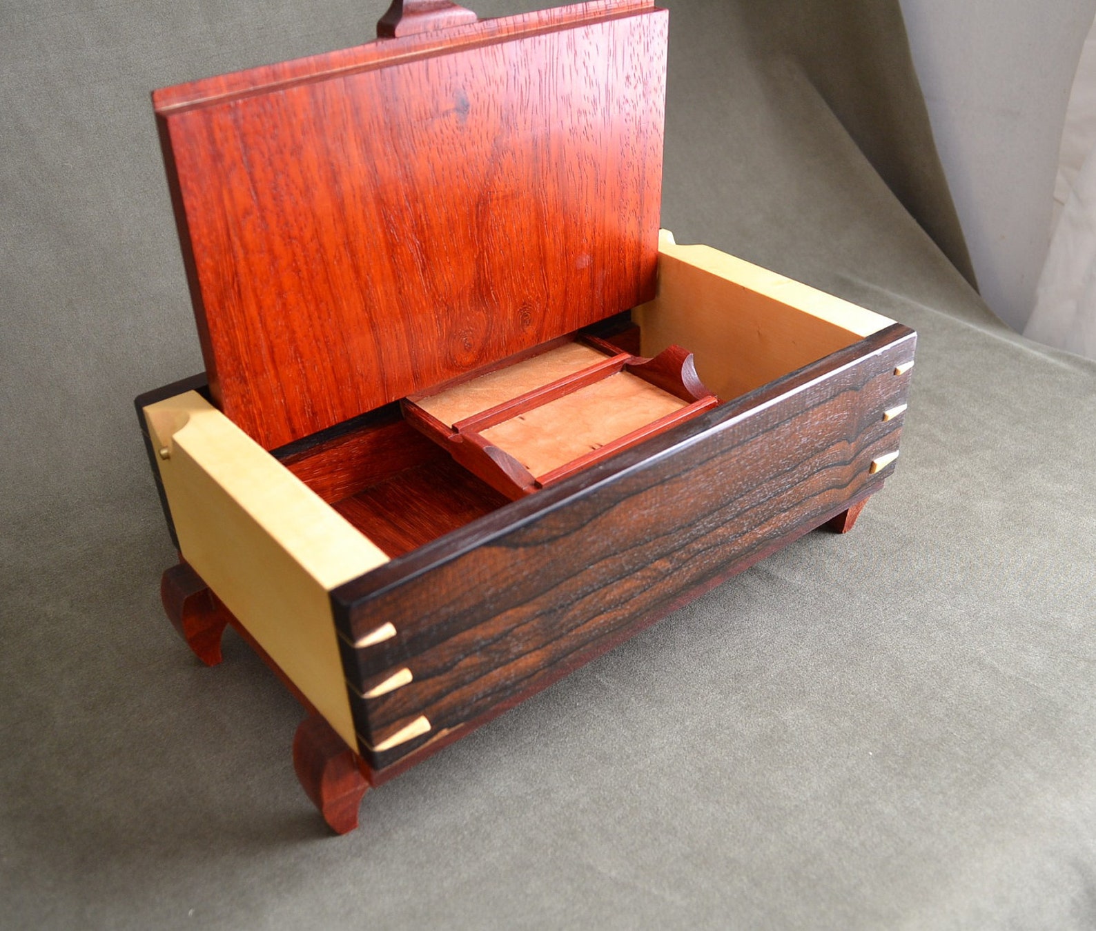 Handmade Wood Jewelry box Etsy