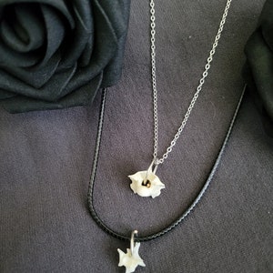 Mini Vertebrae Bone Necklace, real bone jewelry, taxidermy jewelry, oddity and curiosity, vulture culture, dark cottage necklace, goth gift image 6