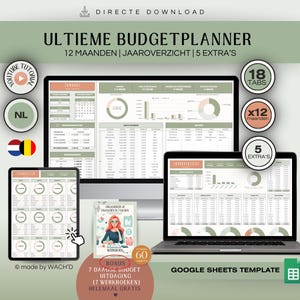 Nederlandse Budgetplanner | Spreadsheet | Google Sheets | Ultieme Budgetplanner | Persoonlijke financiën | Persoonlijk budget | Budgetteren