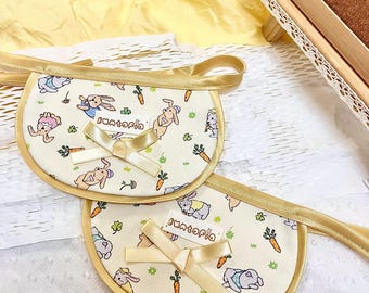 Adjustable Tie on Pet Bib Bandana| Yellow Bunny Dog Bandana| Carrot| Four-leaf Clover| Bandana with Ribbon| Cute| Cat Neckwear| Pet Birthday