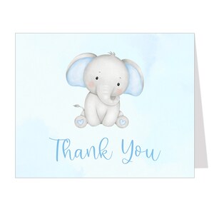 Elephant, Thank You Cards, Little Peanut, Baby Shower, Pink, Blue, Boy ...
