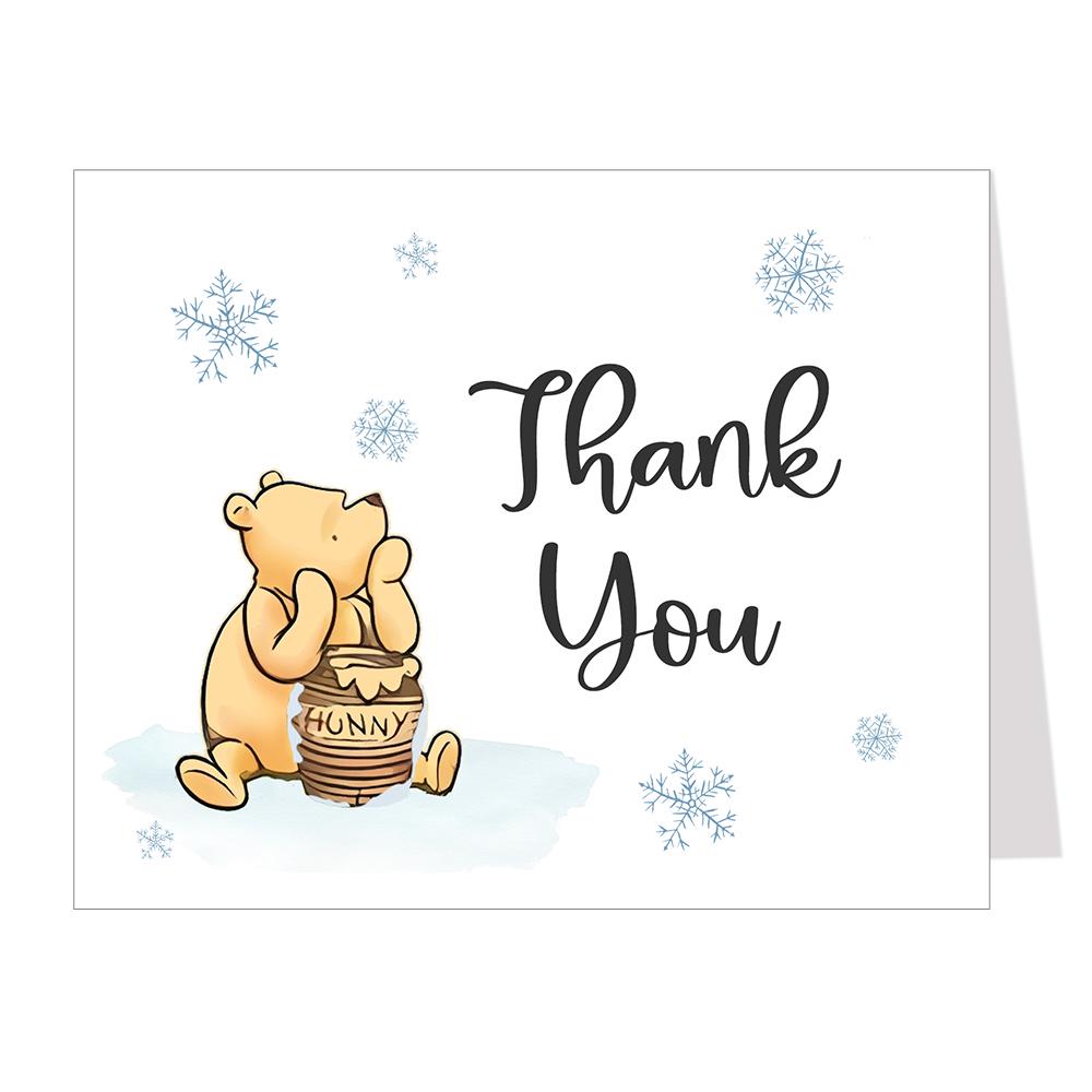 Winnie the Pooh Thank You Cards, Baby Shower, Nostalgic, Autumn