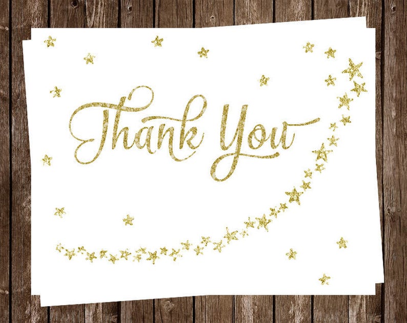 Twinkle Little Star Thank You Cards Baby Shower Birthday