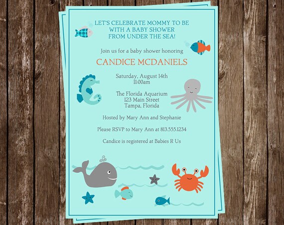 Under The Sea Baby Shower Invitation Crab Starfish Whale Baby Boy Octopus Nautical Baby Shower Invitations Under The Sea Baby Shower Invitation Crab Starfish Whale Baby Boy Octopus Nautical Baby Shower Invitations