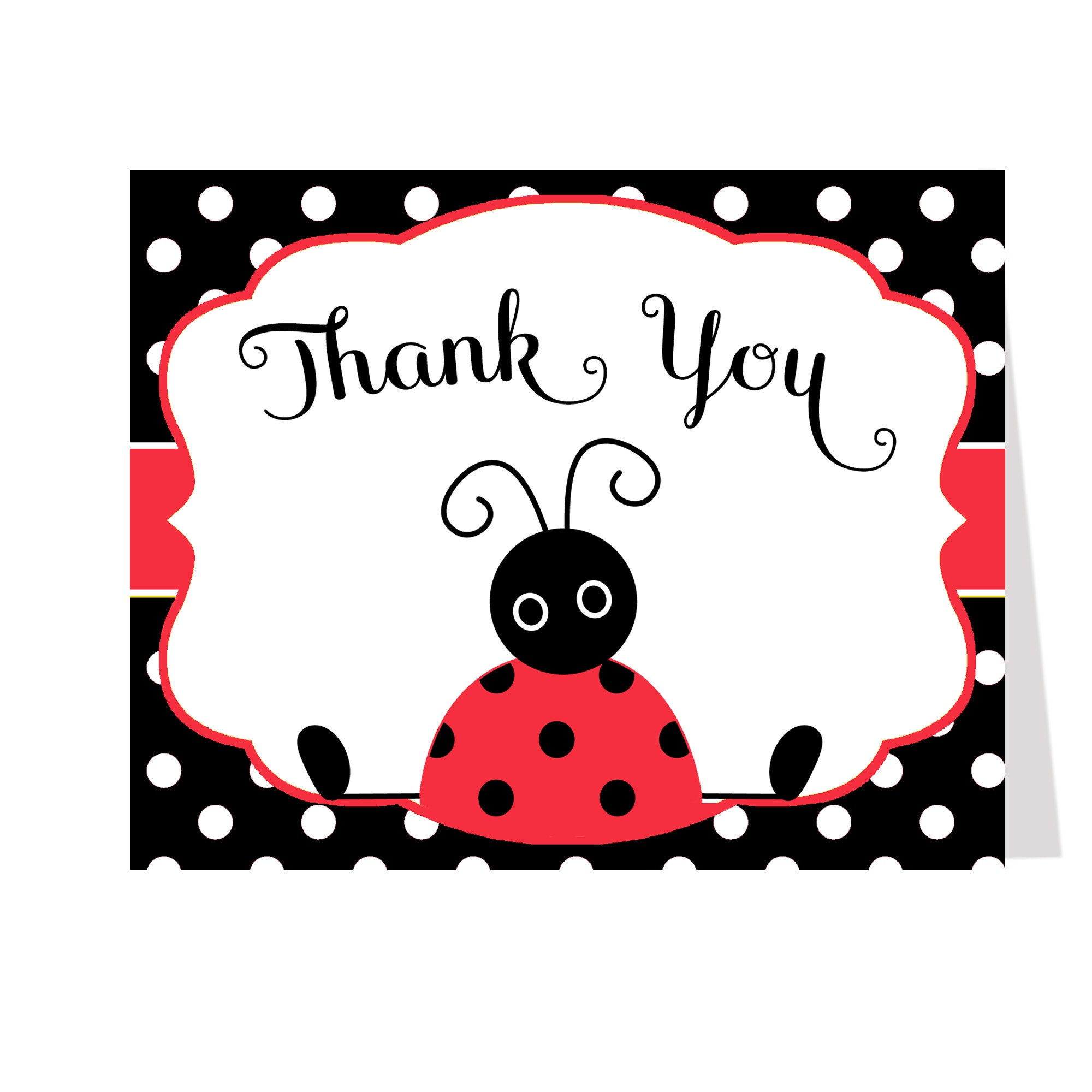 ladybug-thank-you-cards-baby-shower-birthday-girl-red-etsy