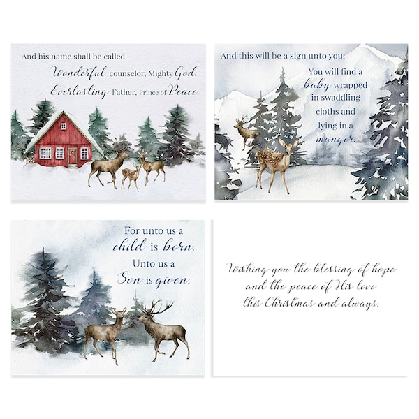 Religious Christmas Cards Etsy