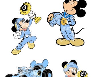 Mickey Roadster racers stickers