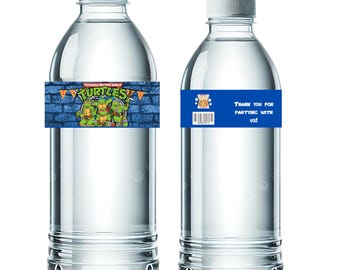 Ninja Turtles Water labels