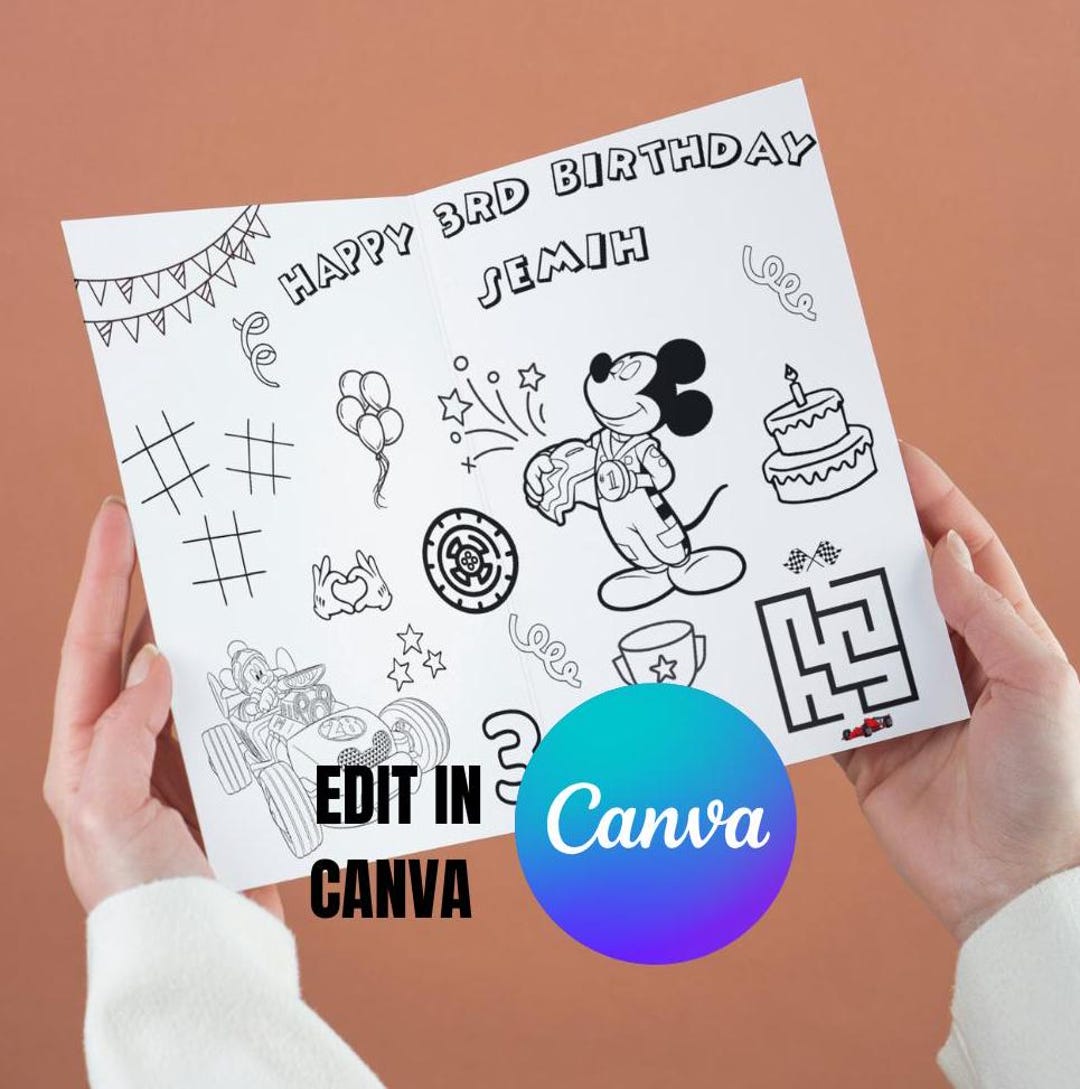 Mickey Mouse Roadster Racers Activity Sheet - Etsy