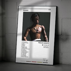 Travis Scott Rodeo Album Cover Poster, Room Decor, Wall Art, Music Gifts, Music Prints, Music Poster, Rap Album Poster, Custom Art Digital