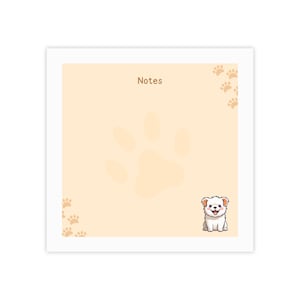Blocchi note carini a tema cane, regali per gli amanti degli animali, set di post-it per programmi, cancelleria con note sugli animali, forniture per ufficio, blocco note per cuccioli