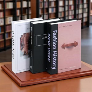 3er Set Modebücher — New York, Paris & London | Kaffeetischdekor, moderne minimalistische Buchverzierungen, Wohnkultur