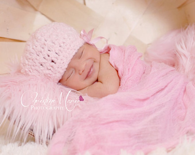 Newborn Cheesecloth Wrap Bubble Gum Pink Baby Wrap Baby Etsy