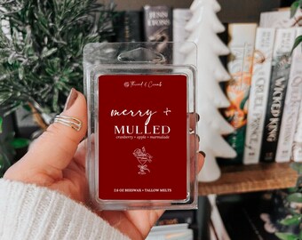 Beeswax Tallow Holiday Wax Melts: Christmas Home Fragrance