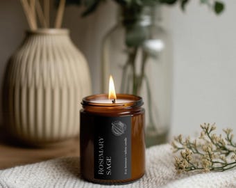 Rosemary Sage Wellness Candle | 4 oz or 9 oz