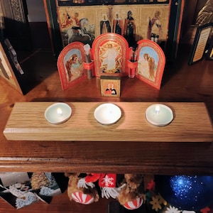 Solid Oak Tea Light Holder