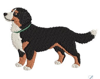 Bernese Mountain Dog Embroidery Design | 3 sizes