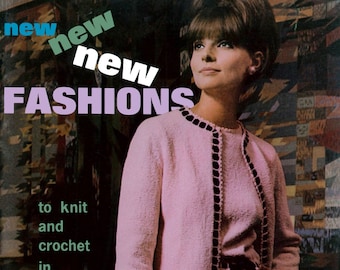 Fleishers Bear Botany #93 c.1965 (PDF - eBook - Digital Download) 1960's Dresses, Blouses, Suits & Coats Fashion Knitting Patterns for Women
