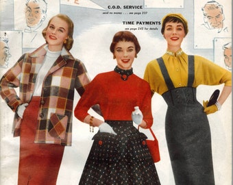 ÉNORME catalogue vintage - Bellas Hess c.1956 Catalogue automne et hiver, Fashions for Family & Sundries for Home (PDF EBook - Digital Download)