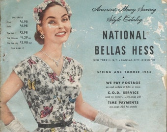 HUGE Vintage Catalog - Bellas Hess c.1955 Spring/Summer Catalog, Fashions for Family & Sundries for Home  (PDF  EBook - Digital Download)