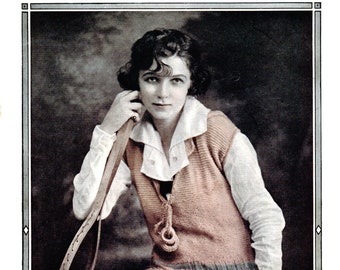 Corticelli Lessons in Stricken und Häkeln #6 c.1917 - Vintage Fashions Patterns