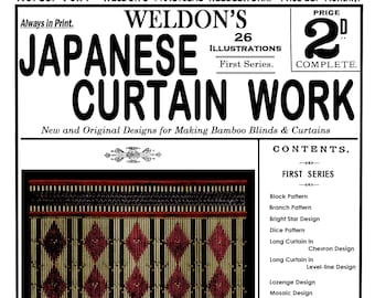Weldon's 2D #80 c.1891 - Japanese Beading and Curtain Work (PDF - EBook - Digital Download)