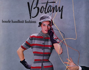 Botany #23 c.1951 Classic Nostalgia Knitting Patterns from the 1950s Boucle Suit and Vintage Fashions for Women (PDF eBook)