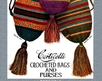 Corticelli Crocheted Bags & Purses #4 c.1917 (PDF - EBook - Digital Download)
