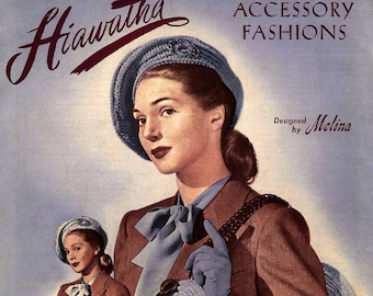 1940s Crochet Hats & Bags Pattern Book (PDF Download)