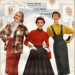 ÉNORME catalogue vintage - Bellas Hess c.1956 Catalogue automne et hiver, Fashions for Family & Sundries for Home (PDF EBook - Digital Download)
