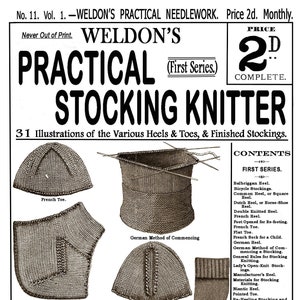 Weldon&#39;s 2D #11 c.1885 Practical Stocking Knitter (PDF Ebook - Digital Download)