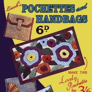 Leach's 6D #135 c.1935 (PDF - EBook - Descarga digital) Pochettes y bolsos en punto de aguja