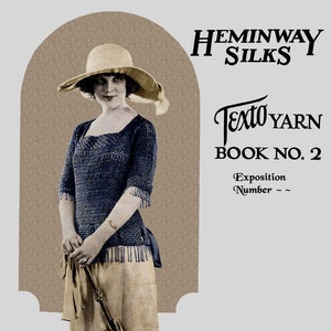 Heminway Silks #2 c.1921 (PDF_ EBook - Digital Download) Häkelanleitungen für Pullover, Tücher & Mützen